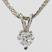 14K White Gold 0.25ct Diamond Pendant