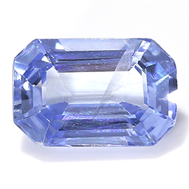 0.57 ct Light Blue Emerald Cut Natural Blue Sapphire