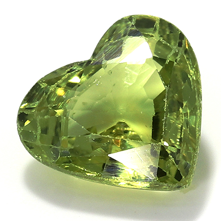 0.94 ct Heart Shape Sapphire : Green