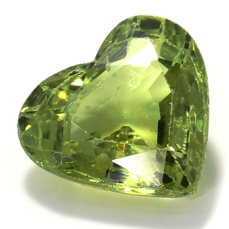 0.94 ct Green Heart Shape Natural Sapphire
