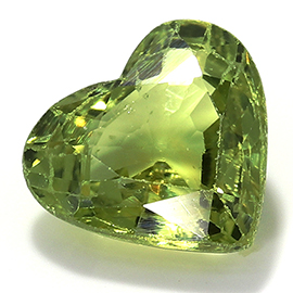 0.94 ct Green Heart Shape Natural Sapphire