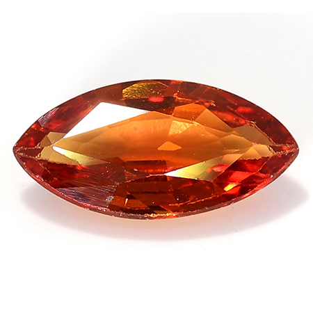 0.62 ct Marquise Sapphire : Deep Rich Orange