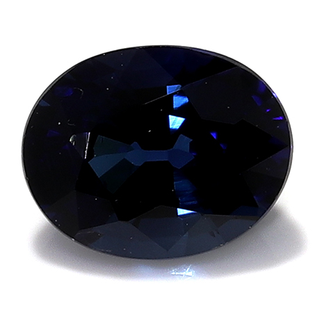 0.45 ct Oval Blue Sapphire : Deep Royal Blue