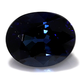 0.45 ct Deep Royal Blue Oval Natural Blue Sapphire
