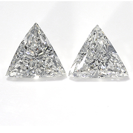 0.52 cttw Pair of Trillion Diamonds : G / SI1