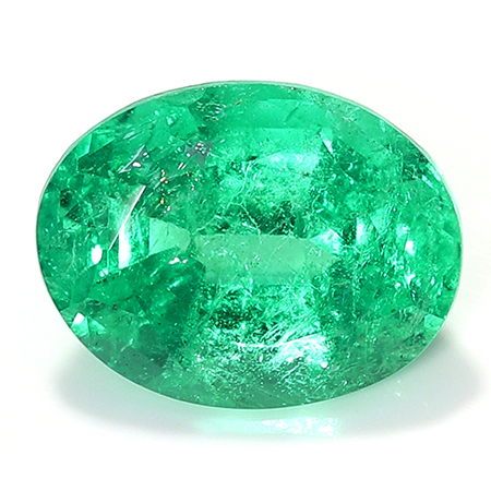 1.20 ct Oval Emerald : Fine Green