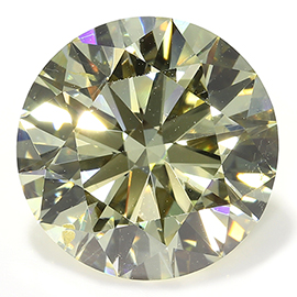 3.42 ct Round Diamond : Fancy Yellow / SI2