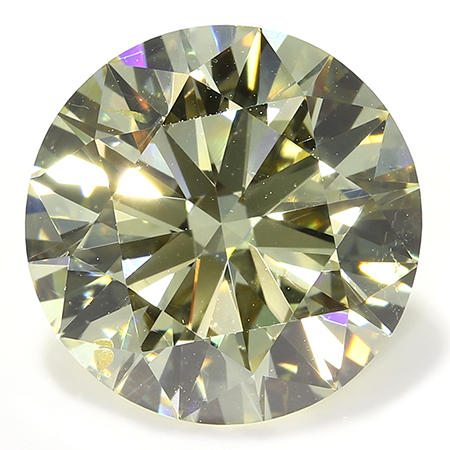 3.42 ct Round Diamond : Fancy Yellow / SI2
