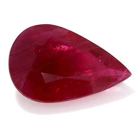 2.04 ct Pear Shape Ruby : Pigeon Blood Red