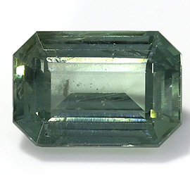 0.69 ct Emerald Cut Sapphire : Green