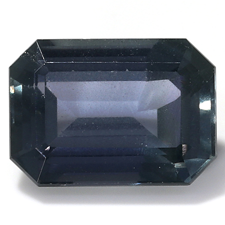 0.64 ct Greenish Blue Emerald Cut Natural Blue Sapphire