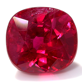 1.15 ct Cushion Cut Ruby : Pigeon Blood Red