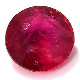 1.06 ct Round Ruby : Pigeon Blood Red