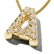 14K Yellow Gold 0.14cttw Diamond Pendant