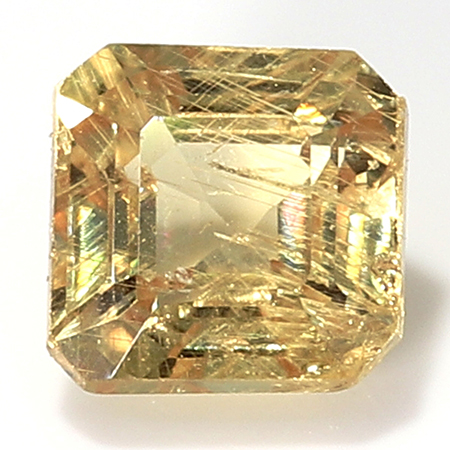 0.28 ct Emerald Cut Sapphire : Yellowish Brown