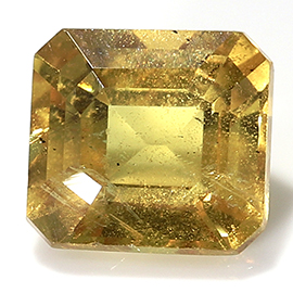 0.69 ct Yellowish Brown Emerald Cut Natural Yellow Sapphire