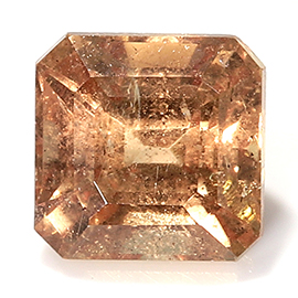 0.50 ct Emerald Cut Sapphire : Orangish Brown