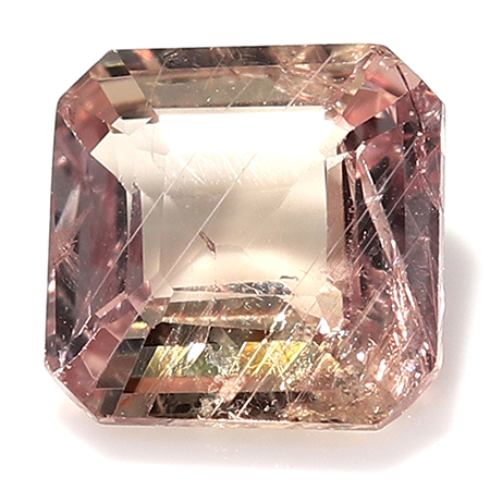 0.38 ct Emerald Cut Sapphire : Brownish Pink