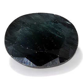 2.56 ct Black Oval Natural Sapphire