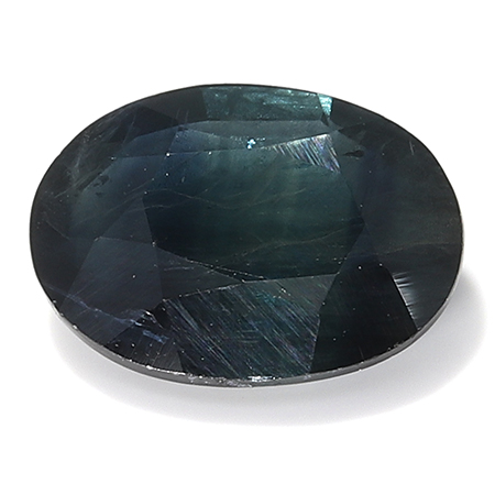 0.90 ct Black Oval Natural Sapphire