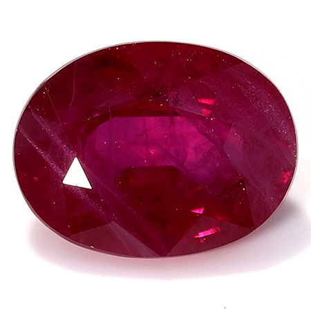 0.67 ct Oval Ruby : Red