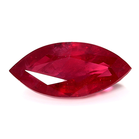 1.03 ct Marquise Ruby : Fiery Red