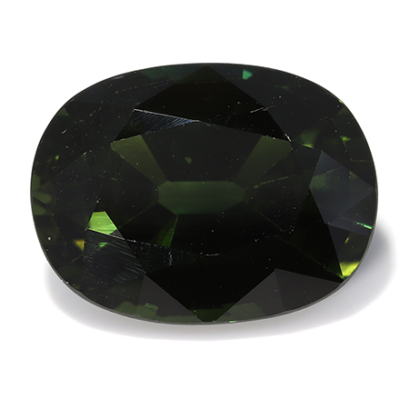 6.23 ct Rich Darkish Green Oval Natural Sapphire