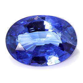0.83 ct Oval Blue Sapphire : Deep Royal Blue