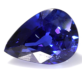 0.48 ct Pear Shape Blue Sapphire : Rich Royal Blue