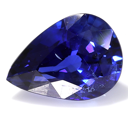 0.48 ct Rich Royal Blue Pear Shape Natural Blue Sapphire