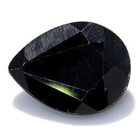 3.03 ct Pear Shape Sapphire : Black