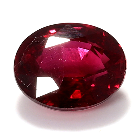 0.50 ct Oval Ruby : Red