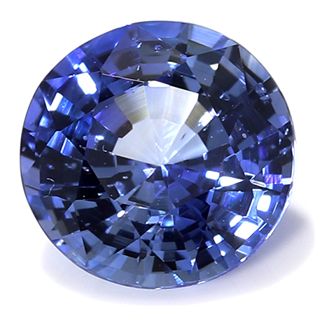 0.60 ct Round Blue Sapphire : Fine Blue