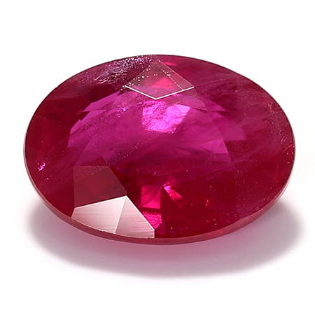 1.09 ct Fiery Red Oval Natural Ruby