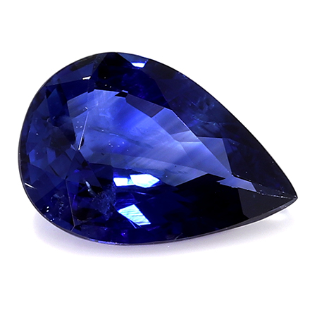 0.67 ct Fine Blue Pear Shape Natural Sapphire