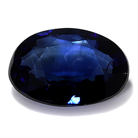 0.80 ct Oval Blue Sapphire : Blue