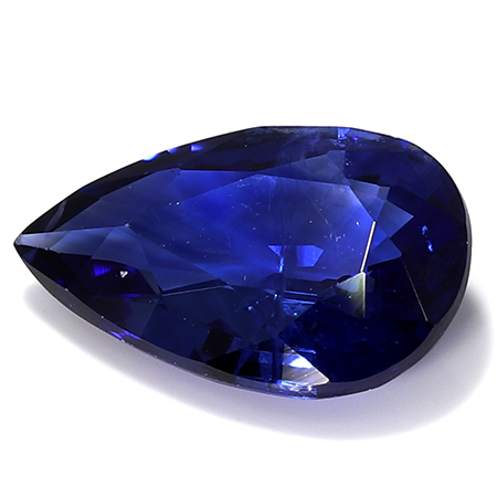 0.59 ct Pear Shape Sapphire : Navy Blue