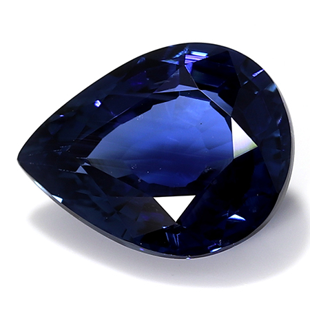 0.63 ct Pear Shape Sapphire : Rich Royal Blue