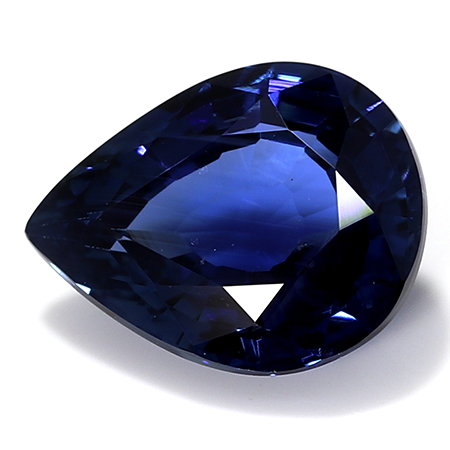 0.63 ct Rich Royal Blue Pear Shape Natural Sapphire