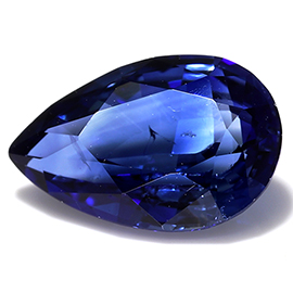 0.83 ct Pear Shape Blue Sapphire : Fine Blue