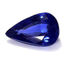 0.56 ct Pear Shape Blue Sapphire : Royal Blue