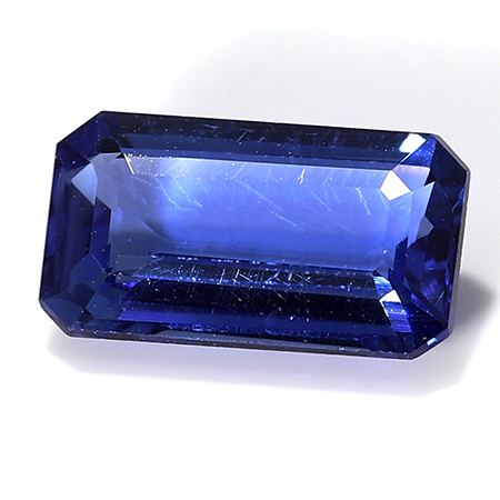 0.81 ct Emerald Cut Blue Sapphire : Fine Blue