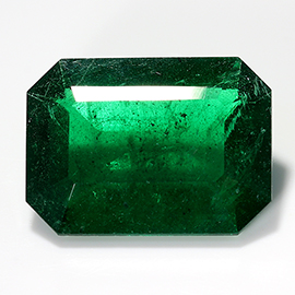 2.76 ct Emerald Cut Emerald : Rich Darkish Green