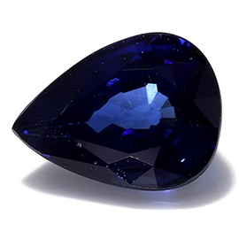 0.98 ct Pear Shape Blue Sapphire : Rich Royal Blue