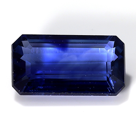 0.92 ct Emerald Cut Blue Sapphire : Royal Blue