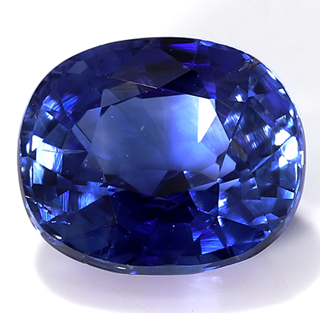 1.25 ct Rich Blue Cushion Cut Natural Blue Sapphire