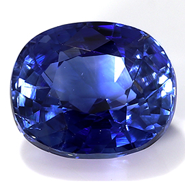 1.25 ct Cushion Cut Blue Sapphire : Rich Blue