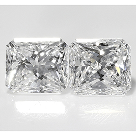 0.60 cttw Pair of Radiant Diamonds : E / VS1
