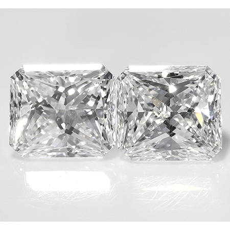 0.60 cttw Pair of Radiant Diamonds : E / VS1