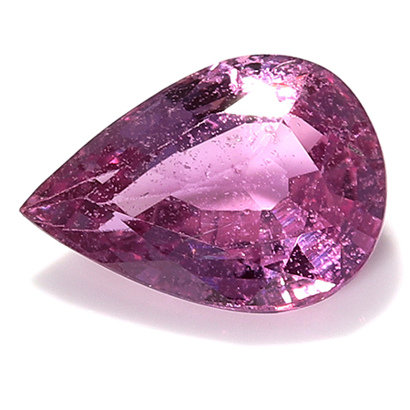 0.89 ct Pear Shape Pink Sapphire : Darkish Pink